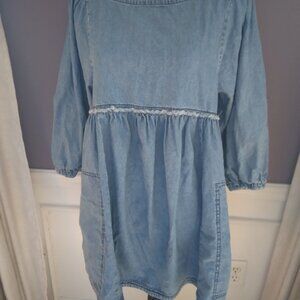 FREE PEOPLE DEMIN MINI DRESS S/P